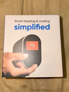 Wyze Smart Thermostat - Black and White with Red Display